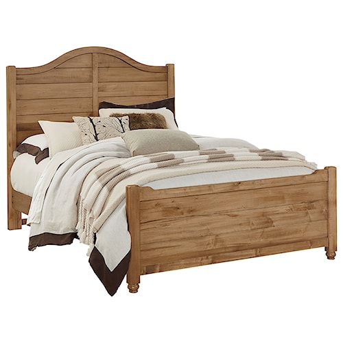 Vaughan Bassett American Maple Solid Wood Twin Shiplap Bed - Stuckey Furniture - Panel Beds solid maple twin bed frame